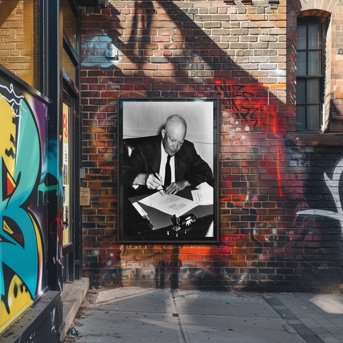 Candid Working Portrait – Dwight D. Eisenhower Poster