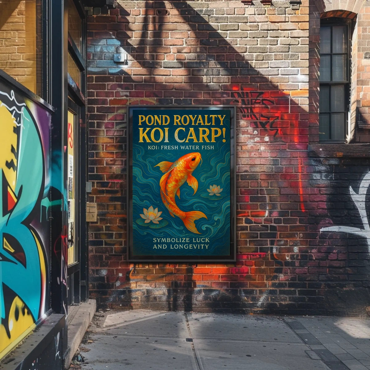 Pond Royalty Koi Carp Poster