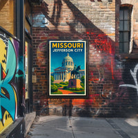 Missouri State Capitol In Jefferson City Poster