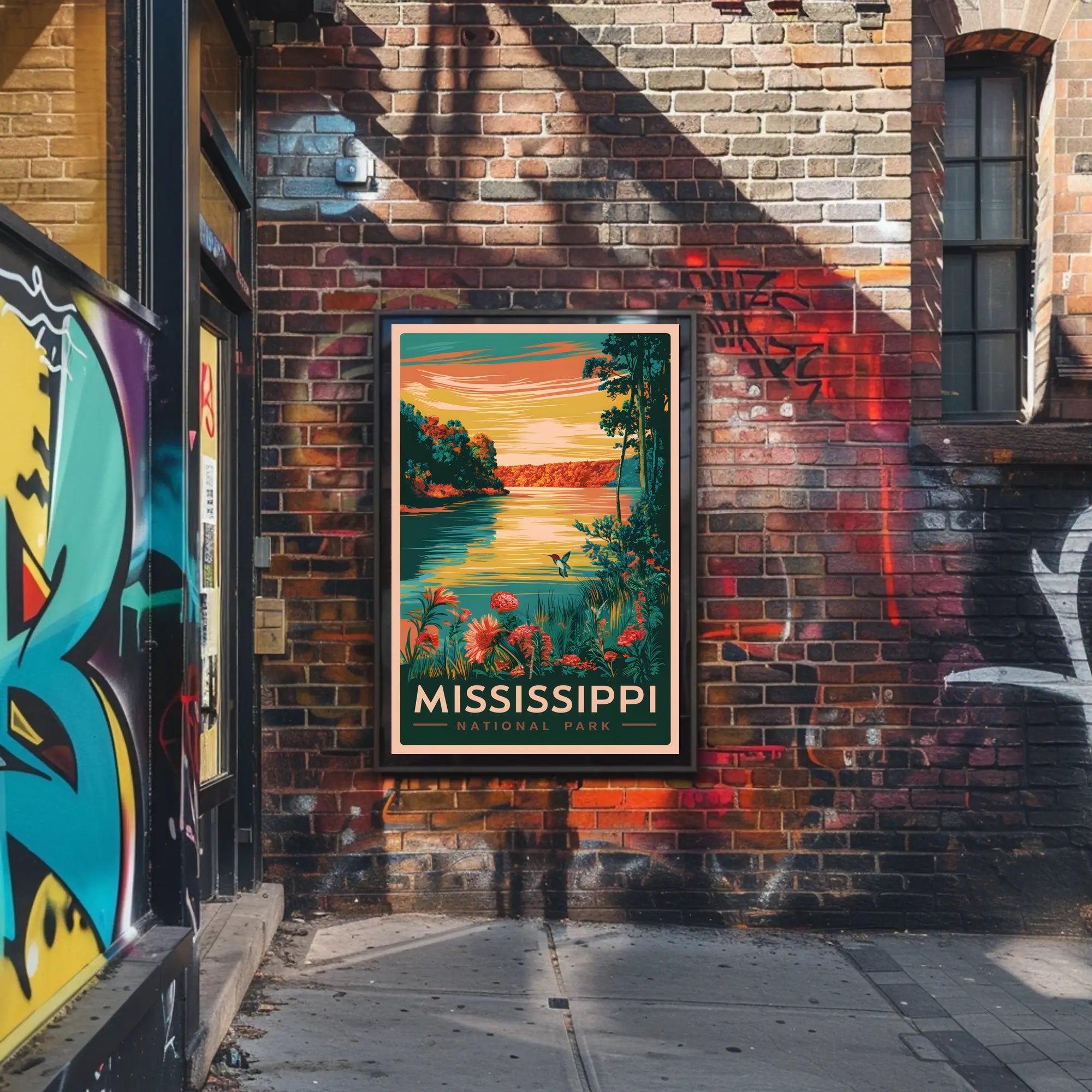 Mississippi National Park Scenic View Poster