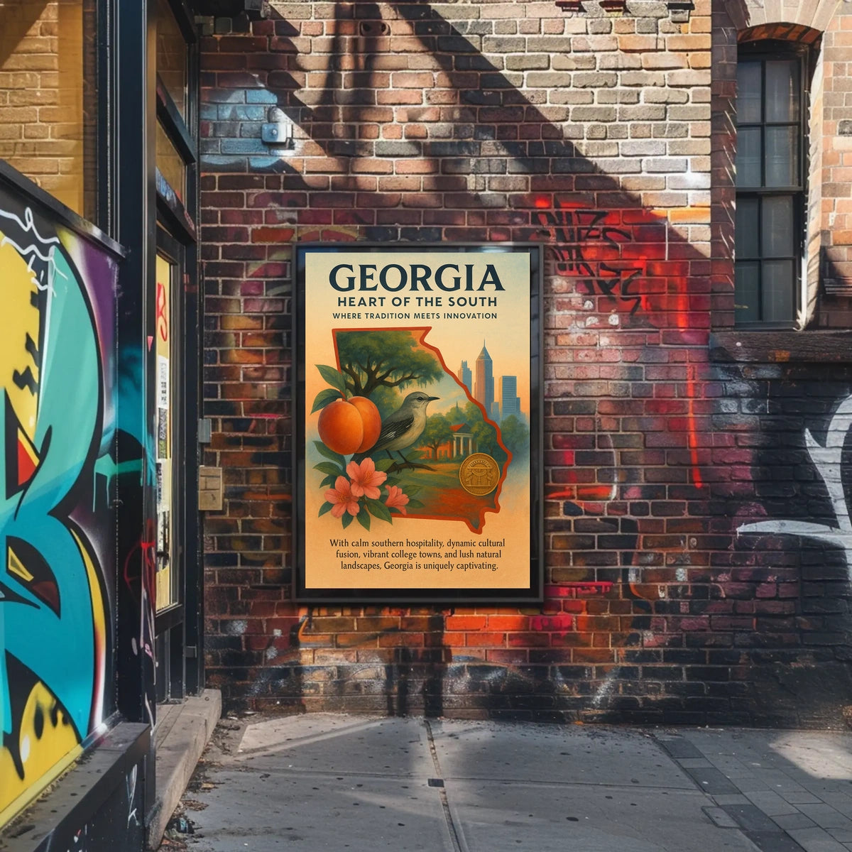 Georgia Heart Of The South Poster