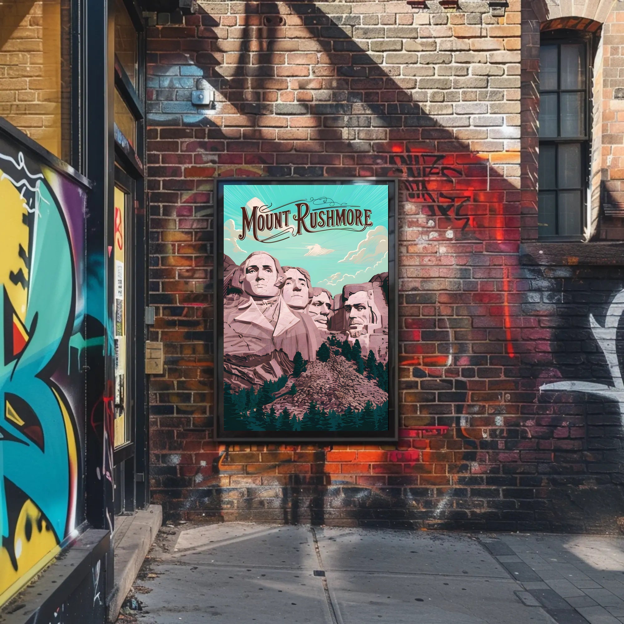 Majestic Mount Rushmore Poster