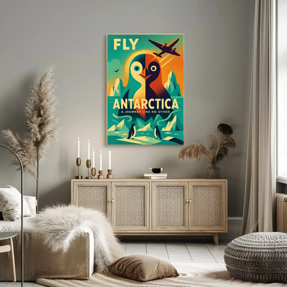 Antarctic Adventure Vintage Travel Art Poster PosterGoat