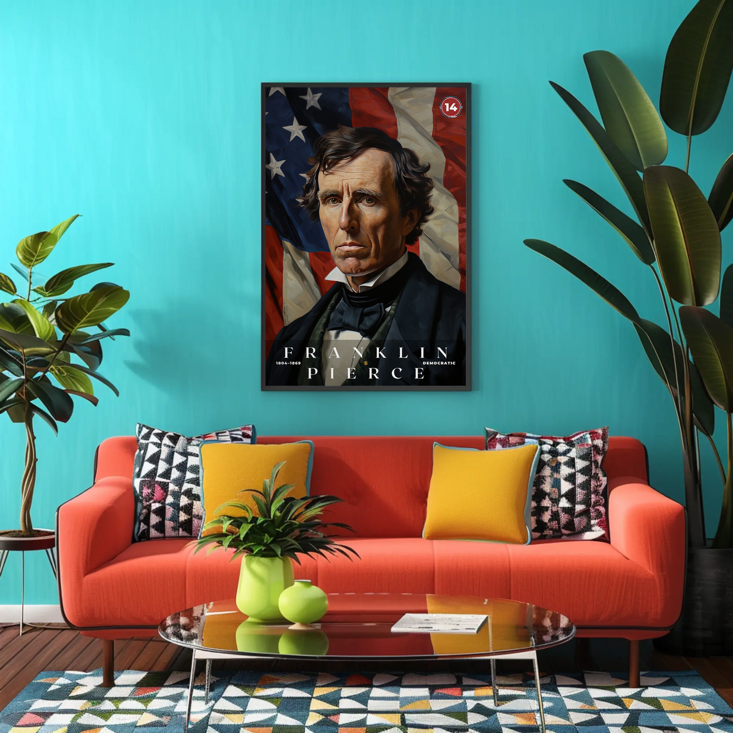 Franklin Pierce 14th President Of The United States Portrait