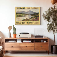 Vintage Ireland Poster: Serene River Scene PosterGoat