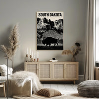 South Dakota Landmarks Poster