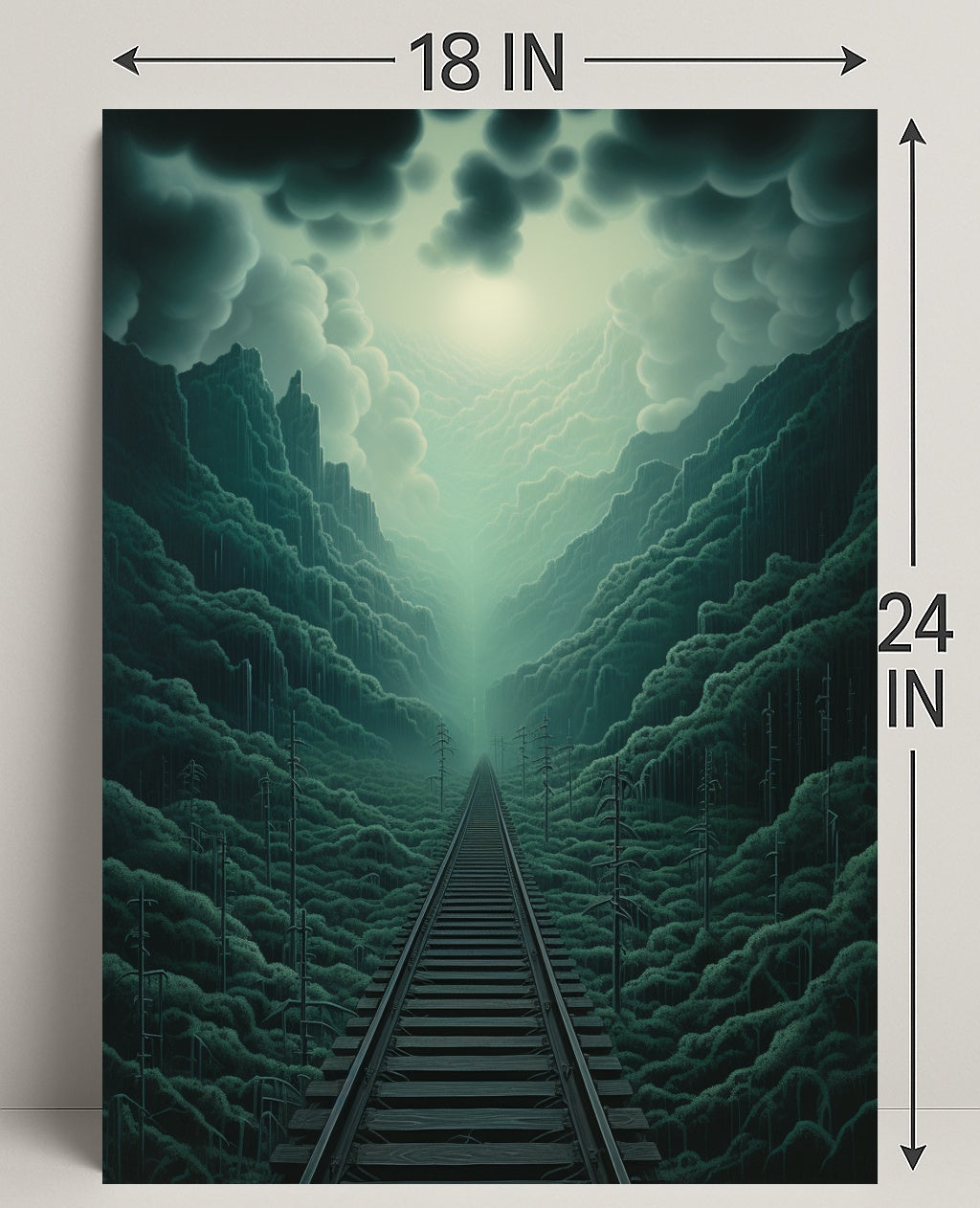 Journey Through The Misty Mountains Poster