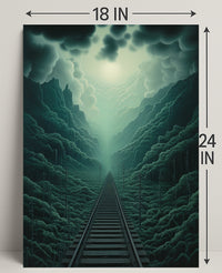 Journey Through The Misty Mountains Poster