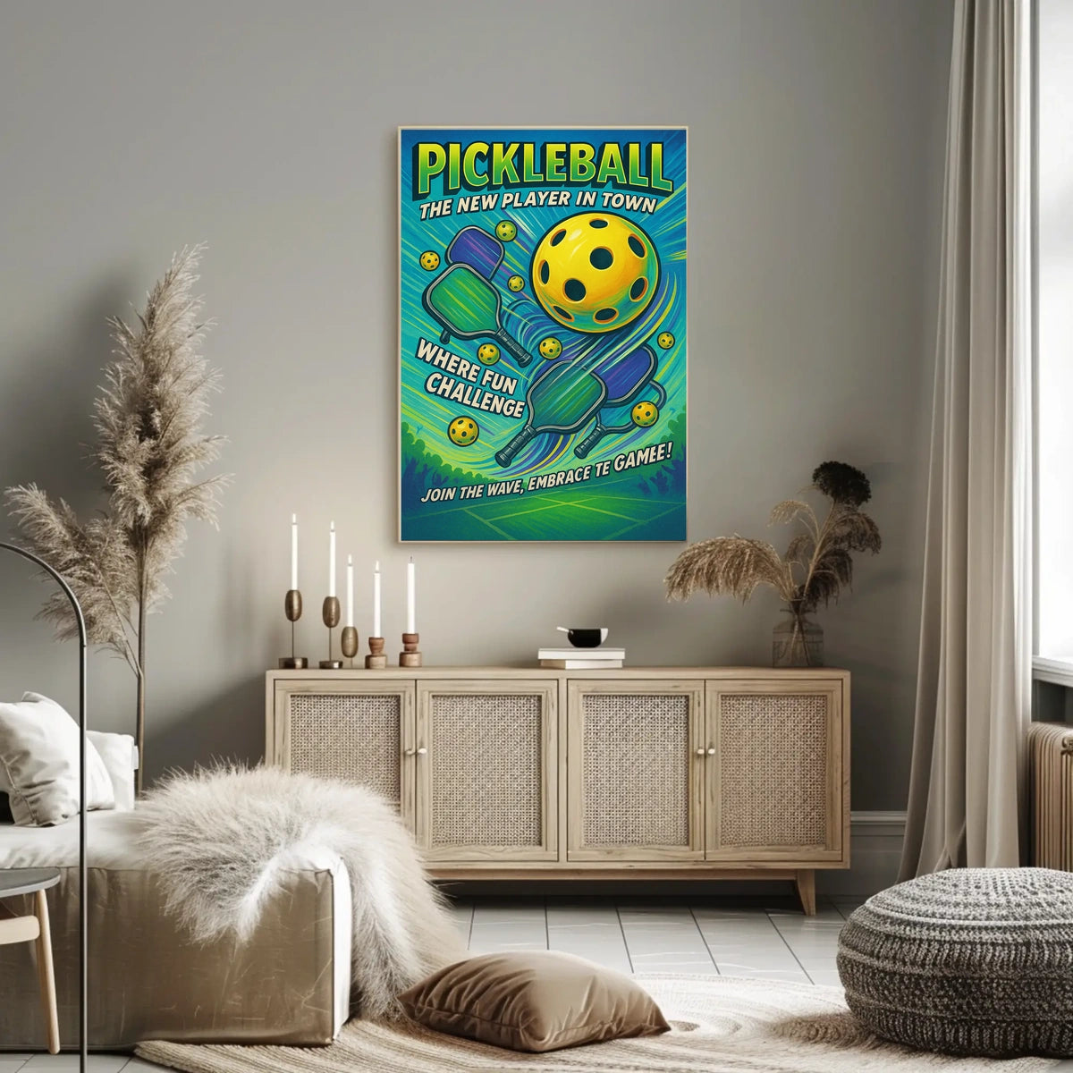Pickleball The New Player in Town Poster