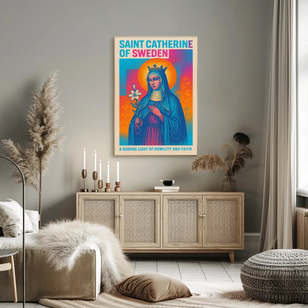 Saint Catherine of Sweden Poster