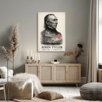 John Tyler 10th President of the United States Reflections Poster
