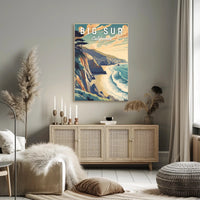 Big Sur Scenic Art Travel Poster