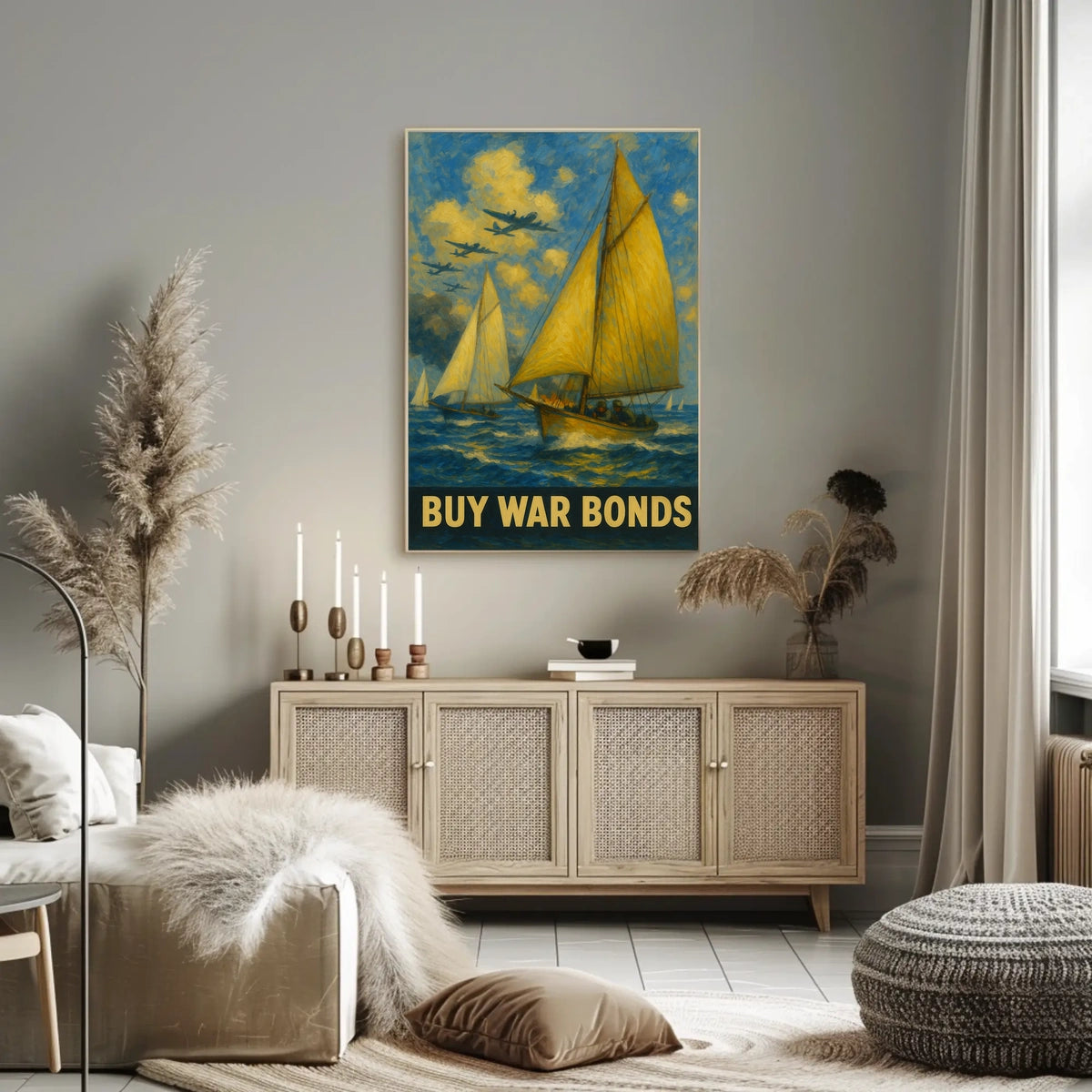 Buy War Bonds A Patriotic Call Poster