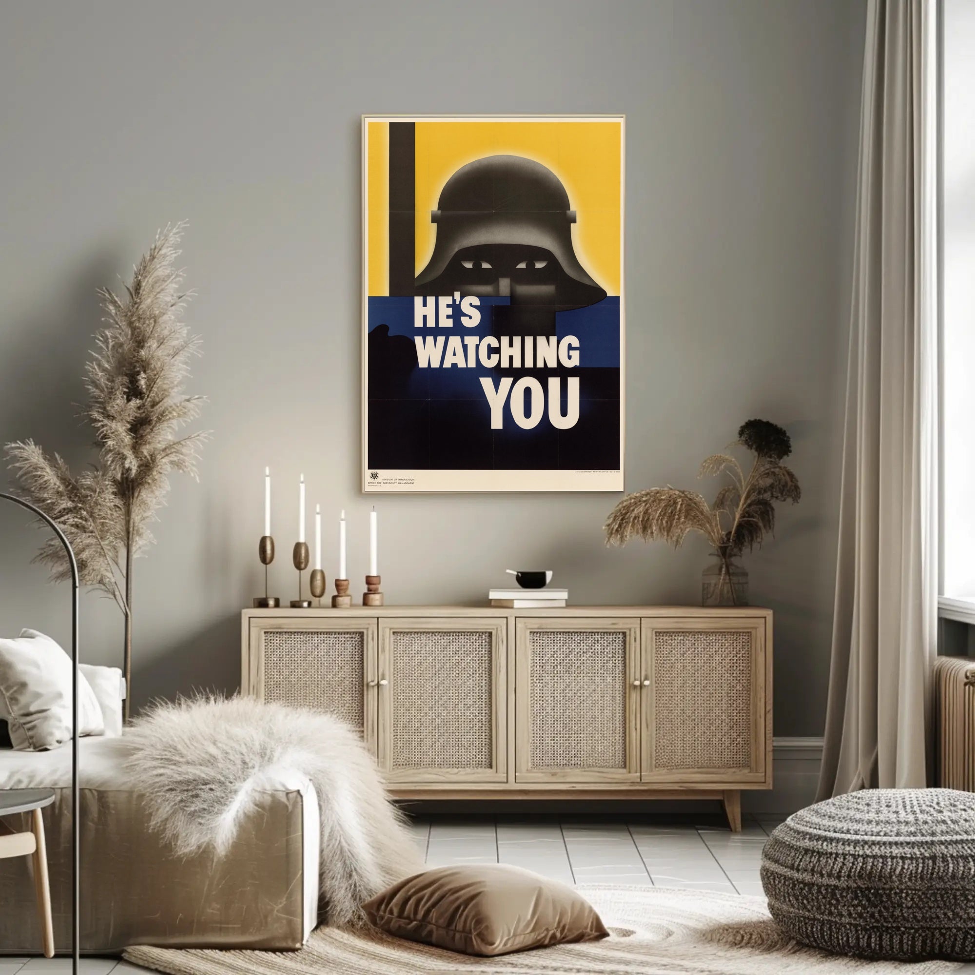 He's Watching You Poster PosterGoat