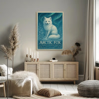 Arctic Fox Guardian of the Frozen Realms Poster