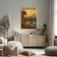 Boston Where History Meets the Harbor Poster