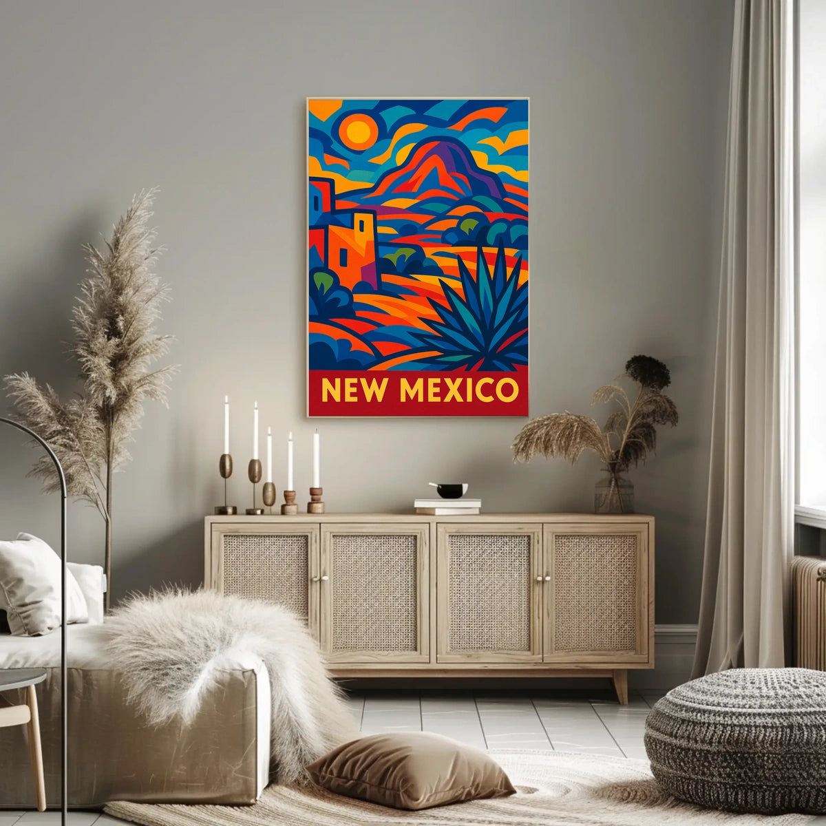 New Mexico Vibrant Landscapes Wanderlust Poster