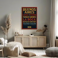 Buenos Aires Attractions Poster