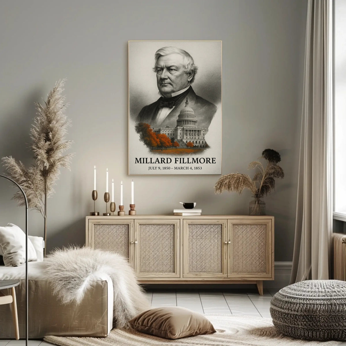 Millard Fillmore 13th President of the United States Reflections Poster