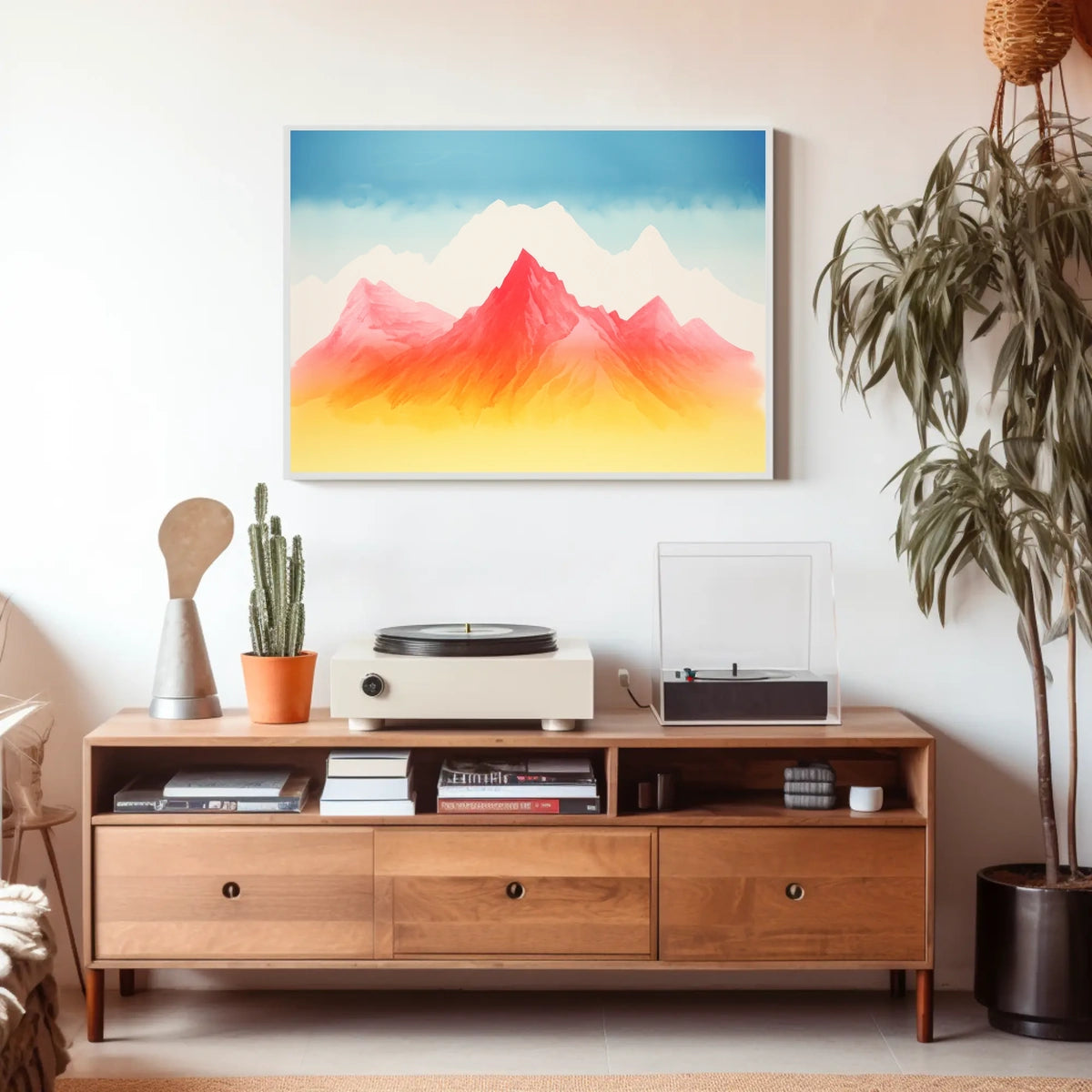 Vibrant Peaks Poster