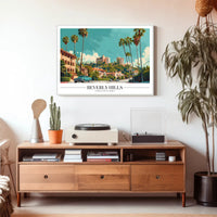 Beverly Hills Glamour Sunlit Streets Urban or Cityscape Poster