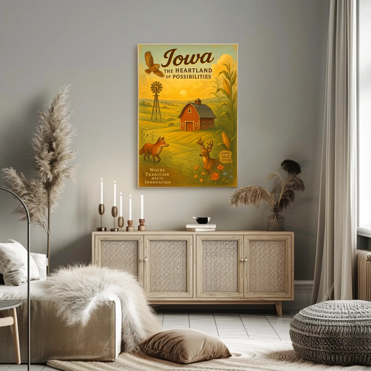 Iowa The Heartland of Possibilities Poster