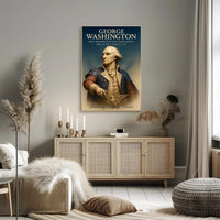George Washington Portrait Celebrating America's Historical Legacy Poster