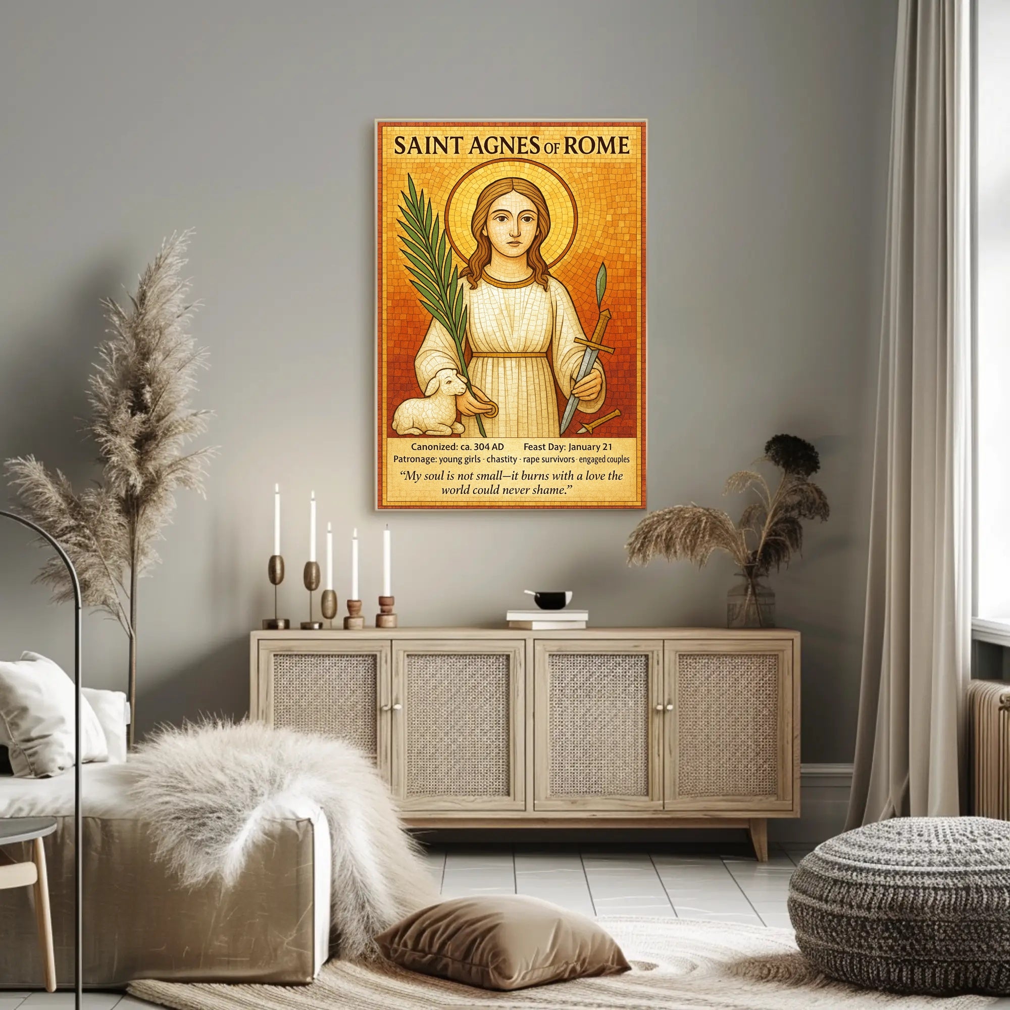 Saint Agnes of Rome Poster PosterGoat