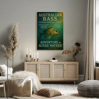 Adventure in Aussie Waters Australian Bass Poster
