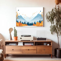Autumn Mountain Landscape Poster