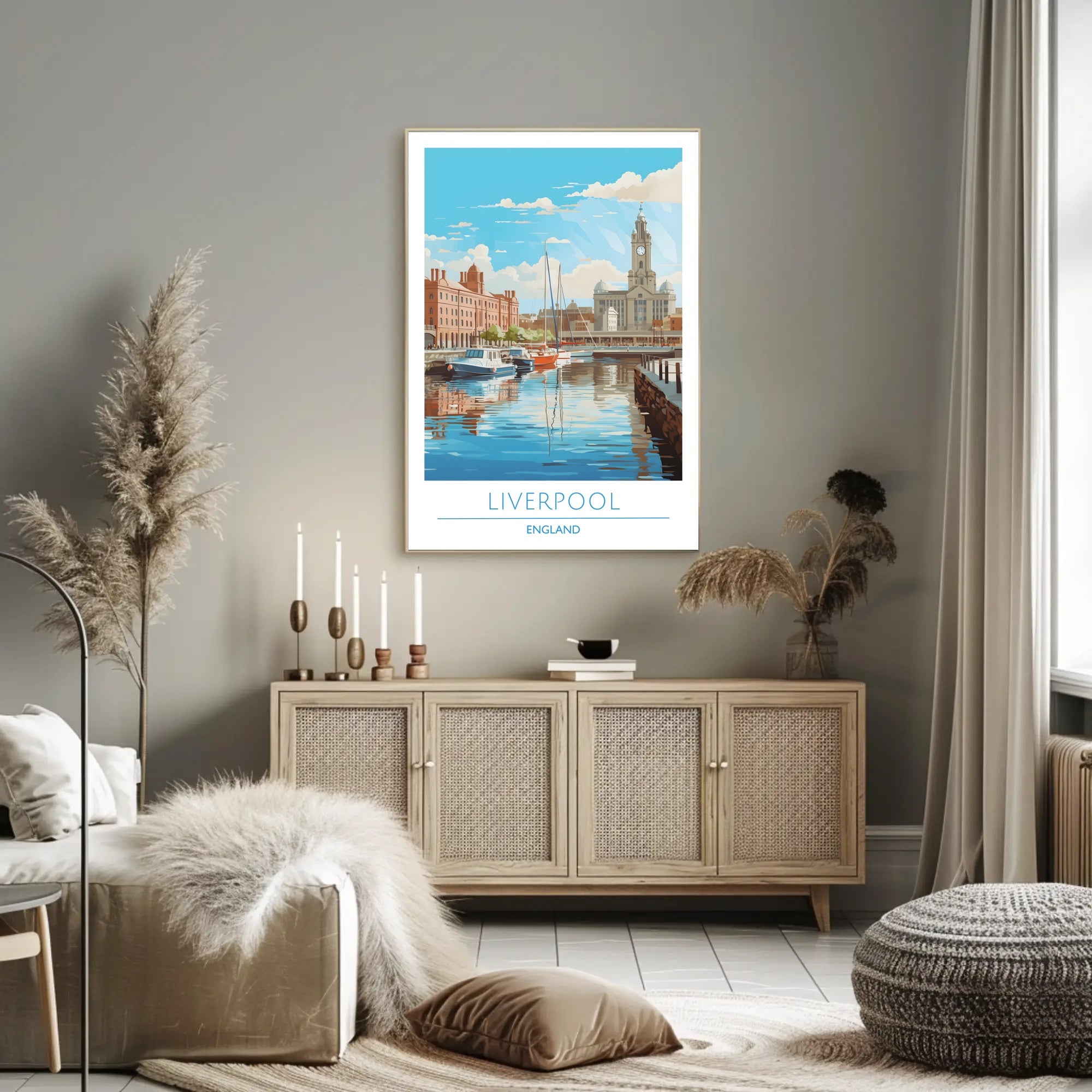 Scenic View of Liverpool Poster