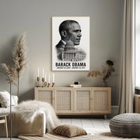 Barack Obama 44th President of the United States Reflections Poster