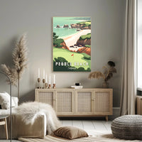 Pebble Beach Scenic Poster