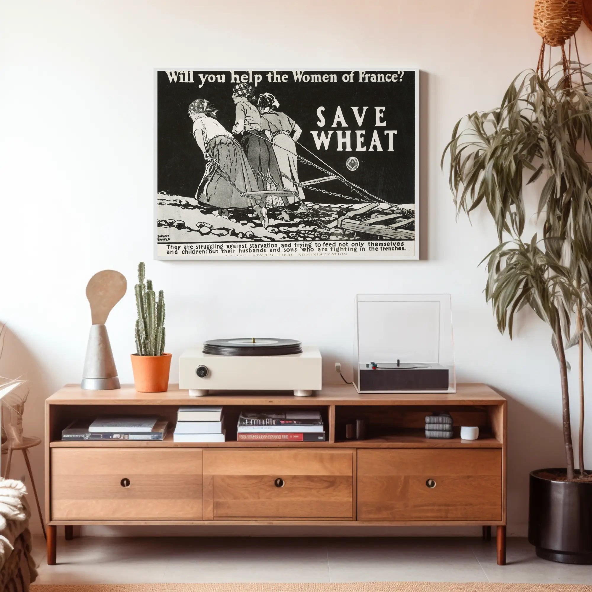 Women of France Vintage Patriotic Propaganda Poster PosterGoat