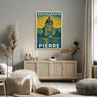 South Dakota Capitol In Pierre Poster