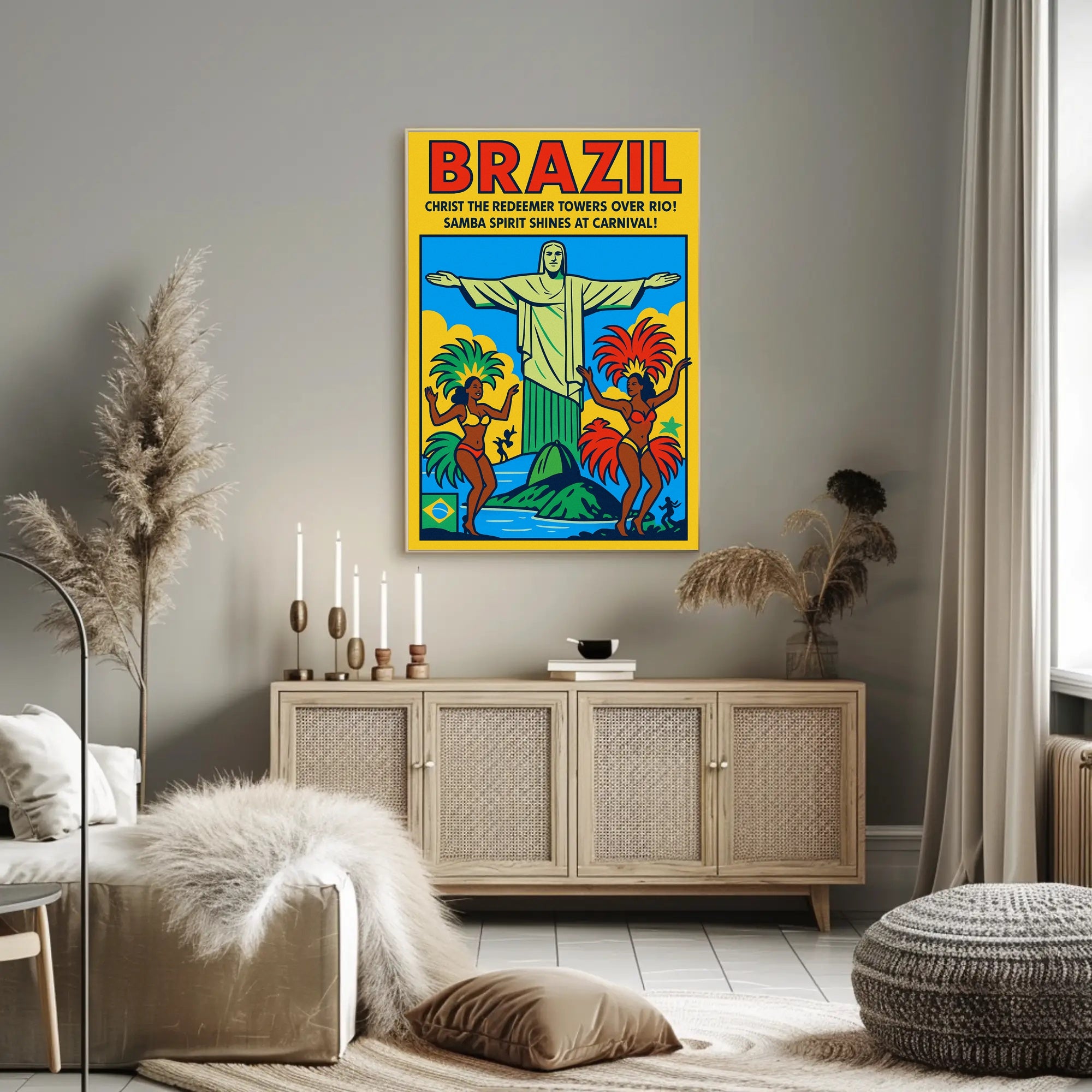 Brazil Carnival Celebration Poster PosterGoat