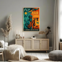 Mauritania Adventure Vintage Travel Poster PosterGoat