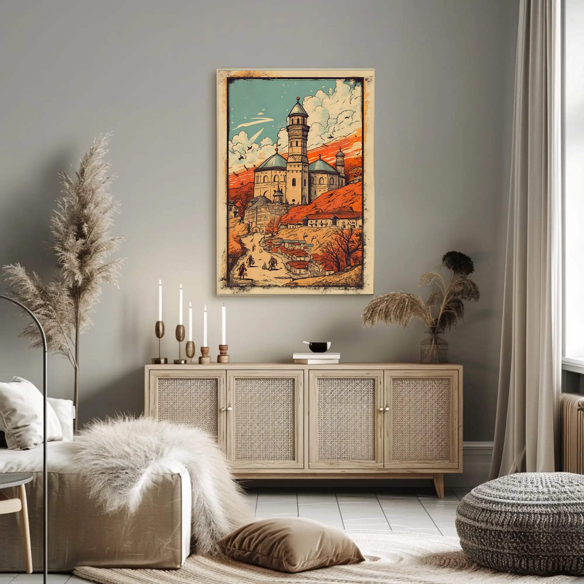 Enchanted Castle in the Hills Poster