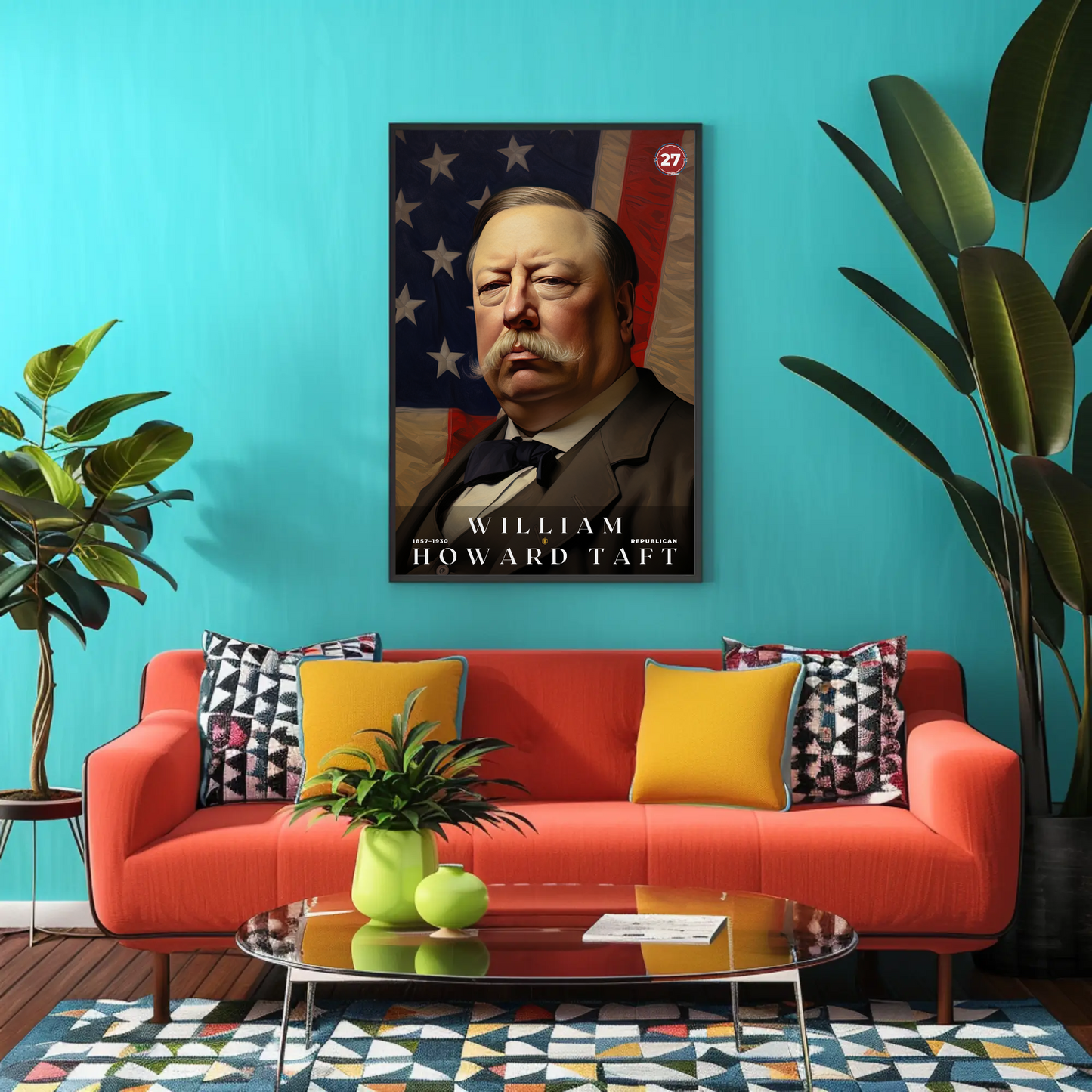 William Taft 27th President Of The United States Portrait