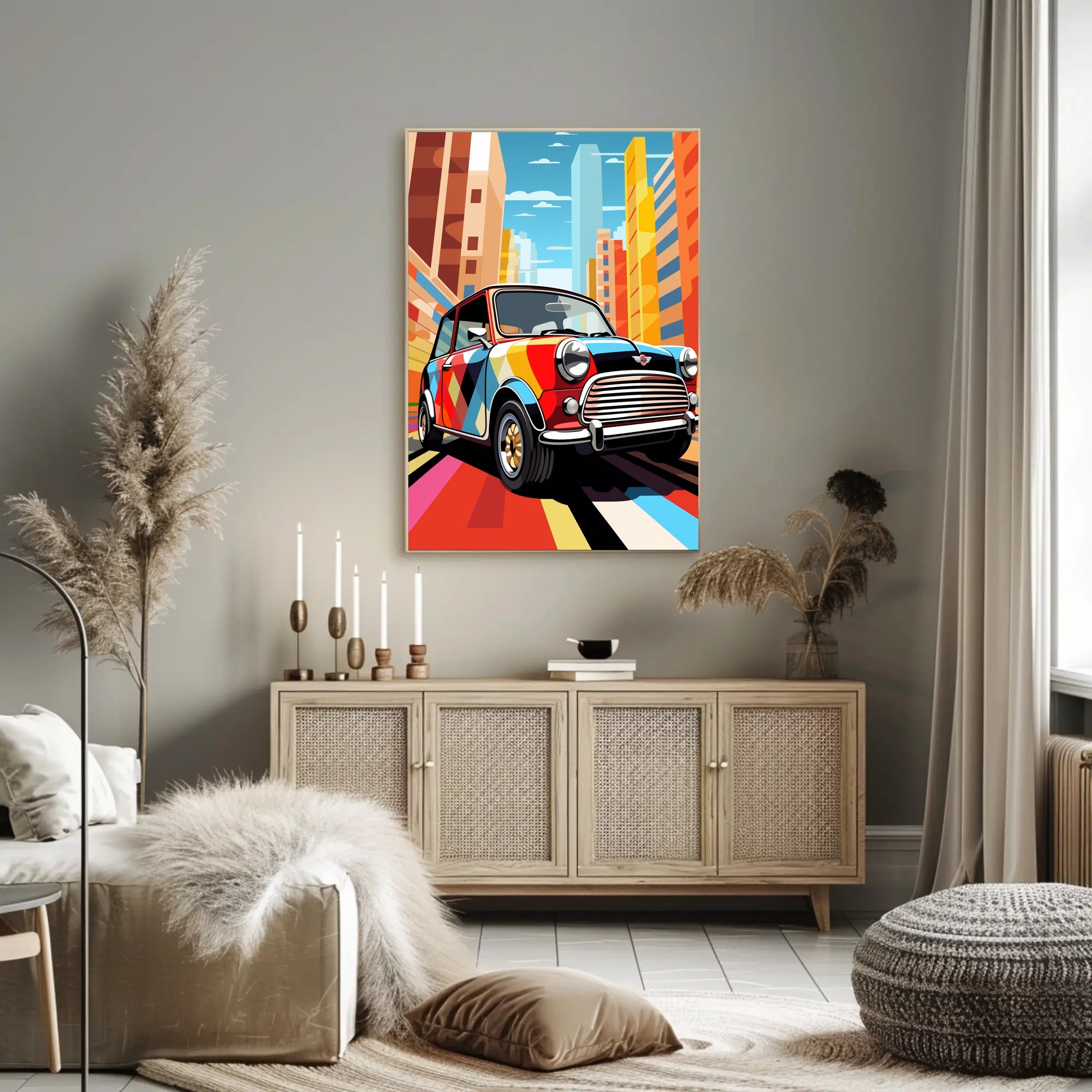 Vibrant Urban Drive Poster PosterGoat