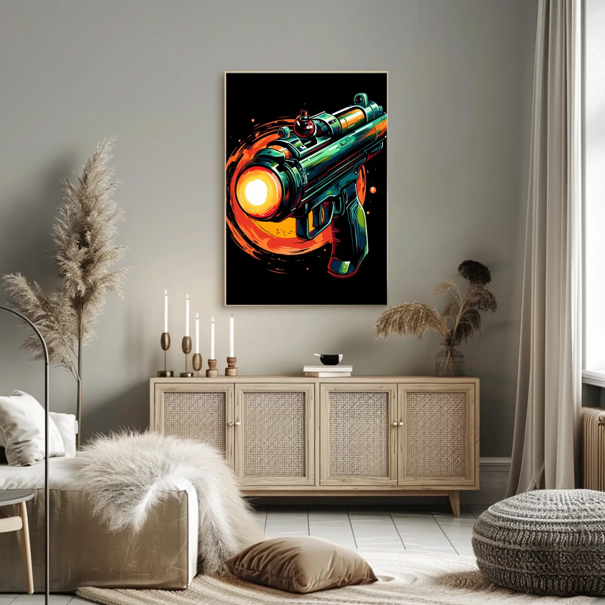 Futuristic Blaster Art Poster