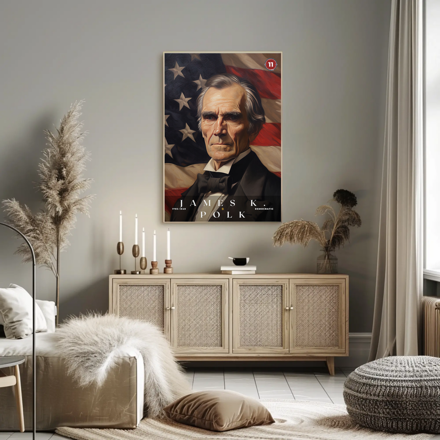 James Polk 11th President Of The United States Portrait