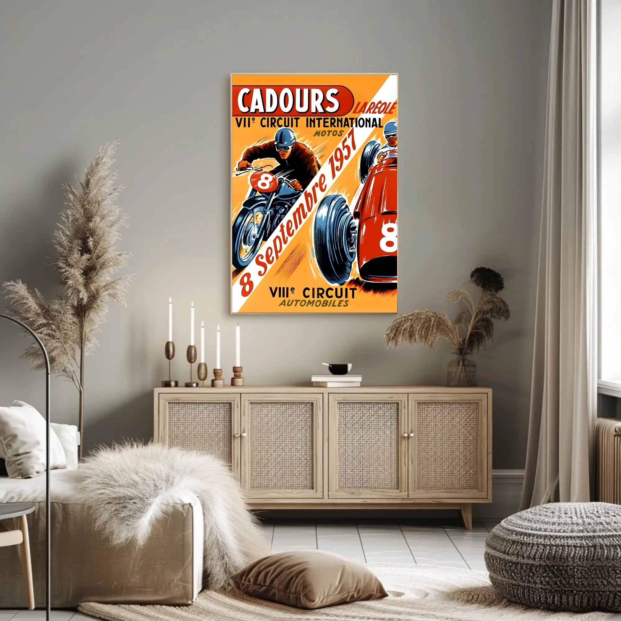 Cadours International Circuit 1957 Poster