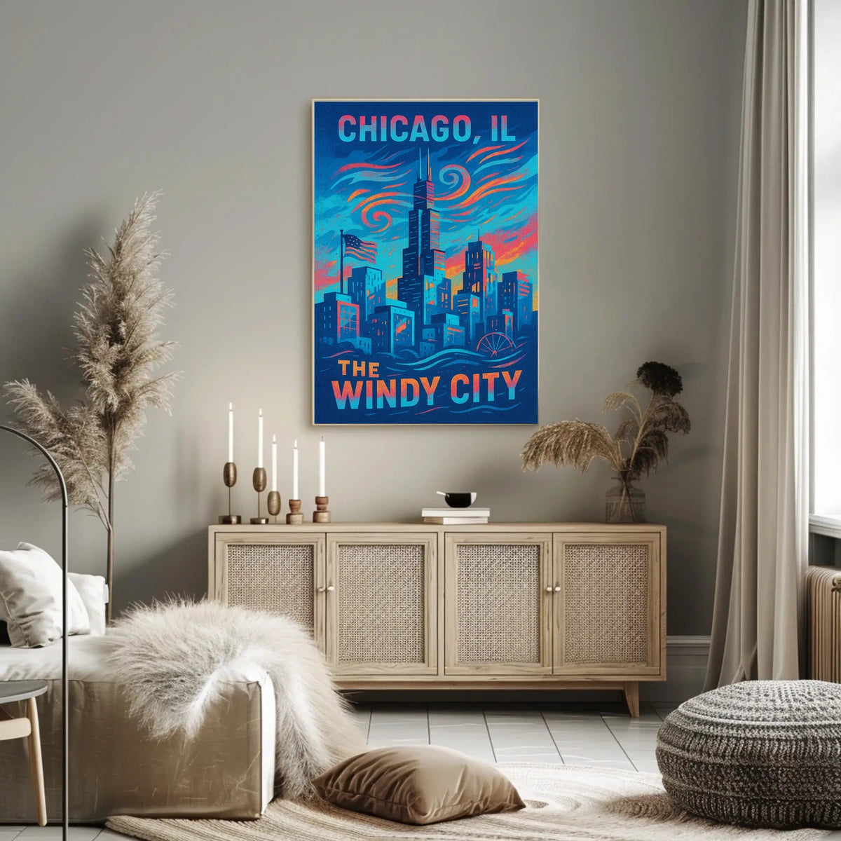 Chicago, IL The Windy City Poster