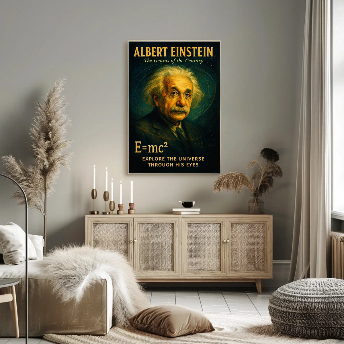 Albert Einstein The Genius of the Century Poster