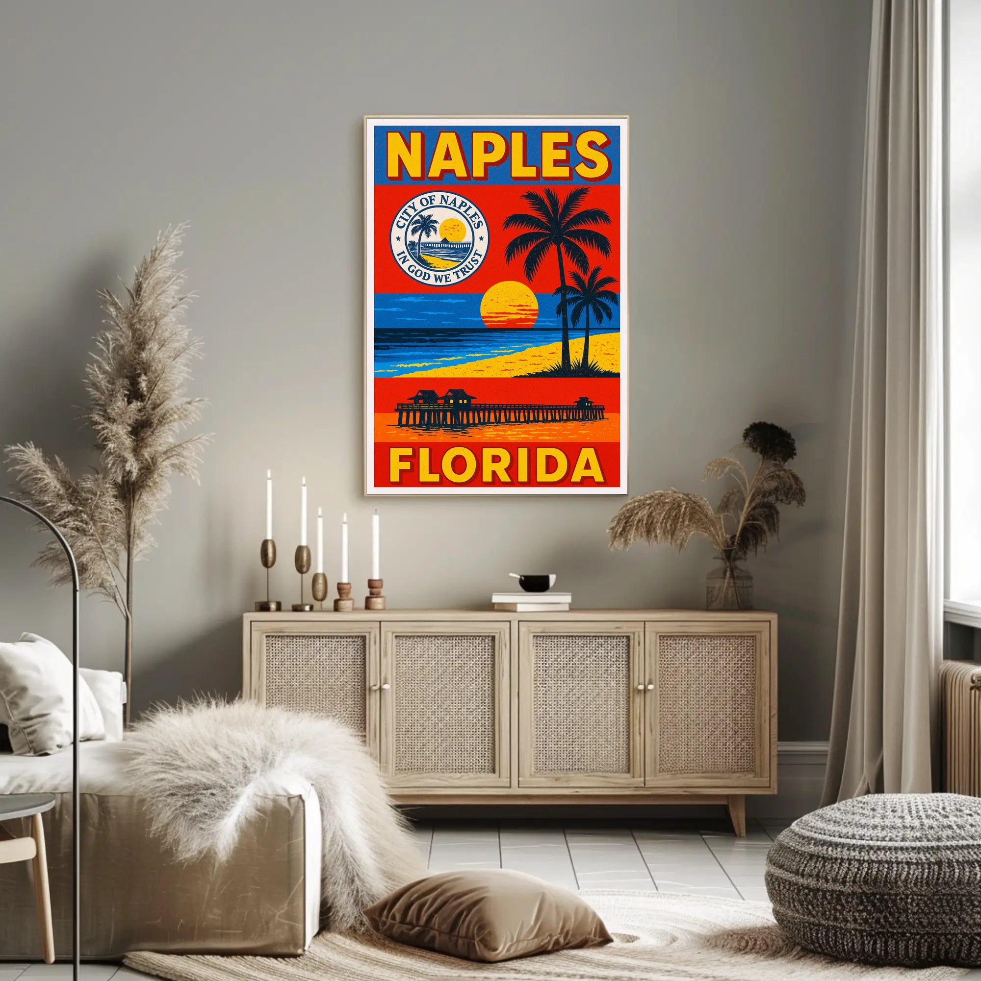 Welcome to Naples, Florida Poster PosterGoat