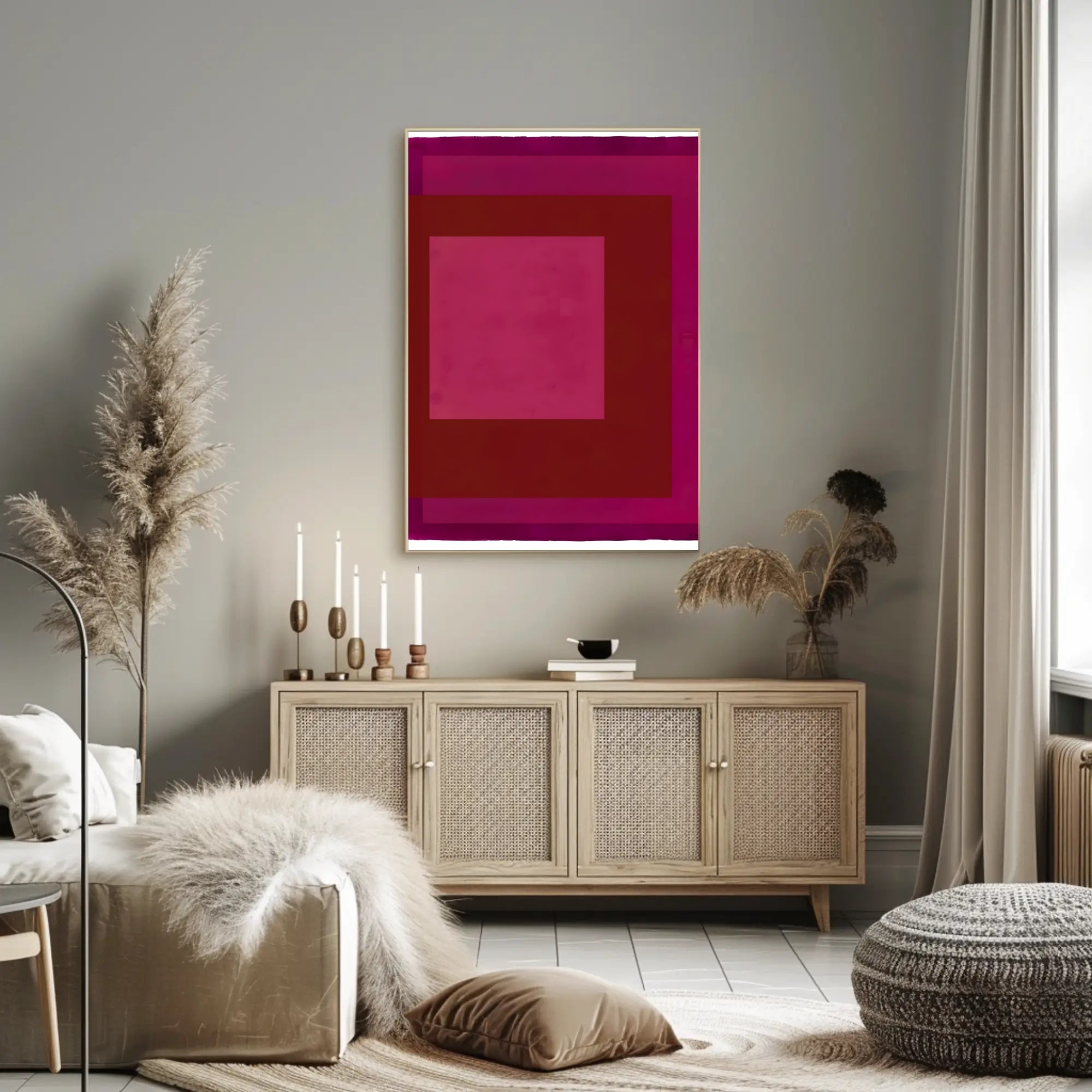 Abstract Shades of Red Poster