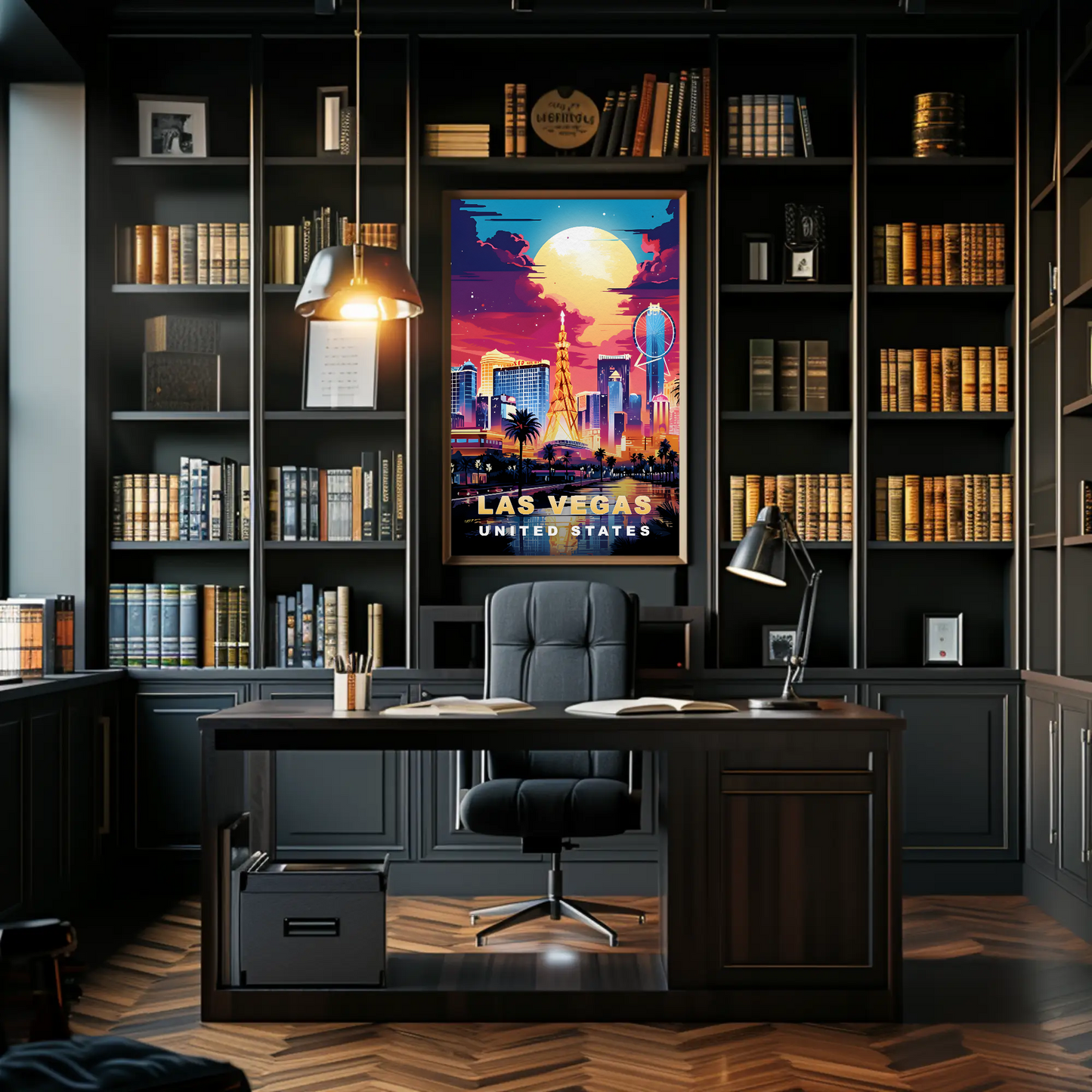 Las Vegas Vintage Travel Poster