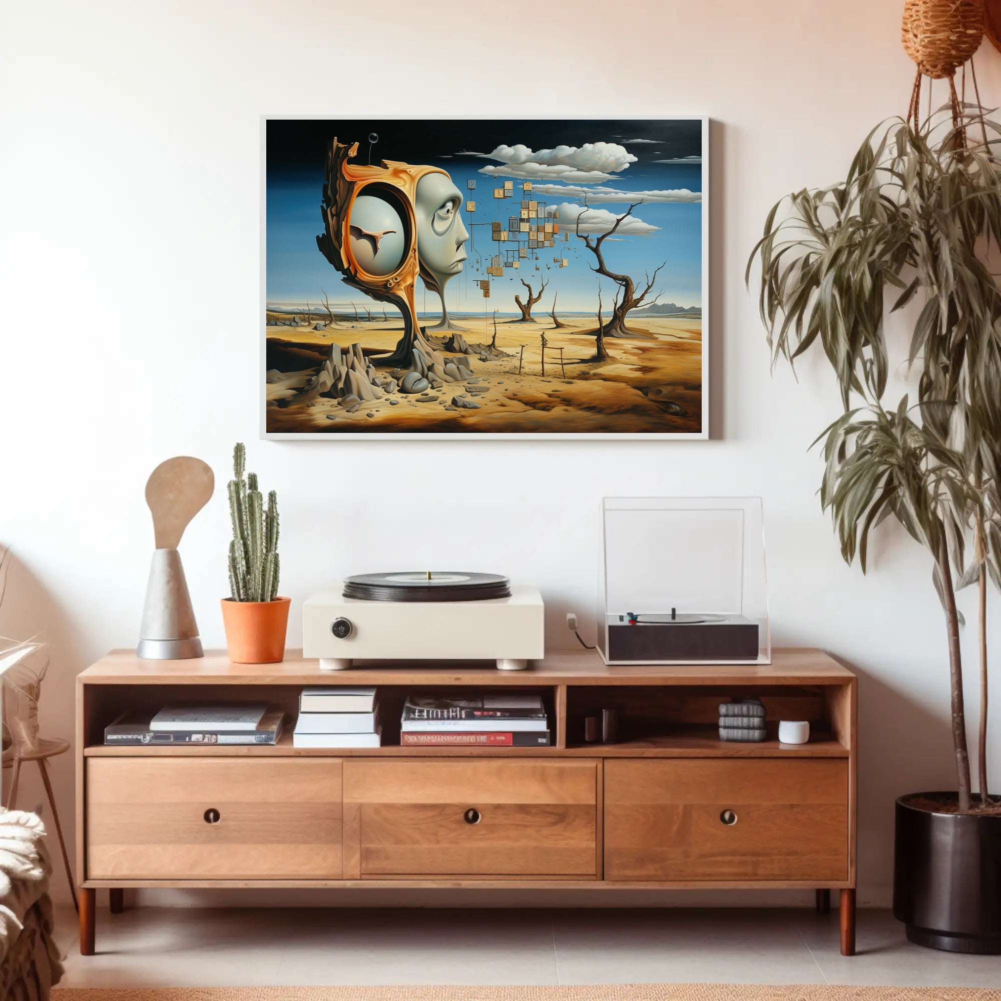 Dreamlike Surrealism: Fusion of Nature and Form Poster