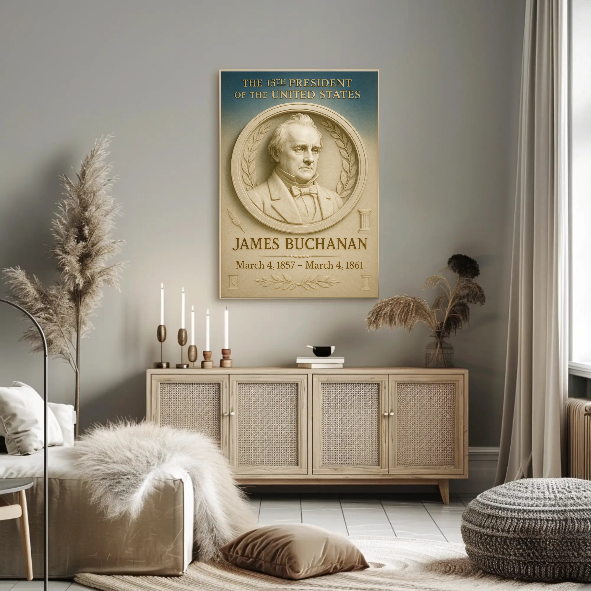 James Buchanan Presidential Poster